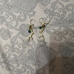 Deer antler earrings